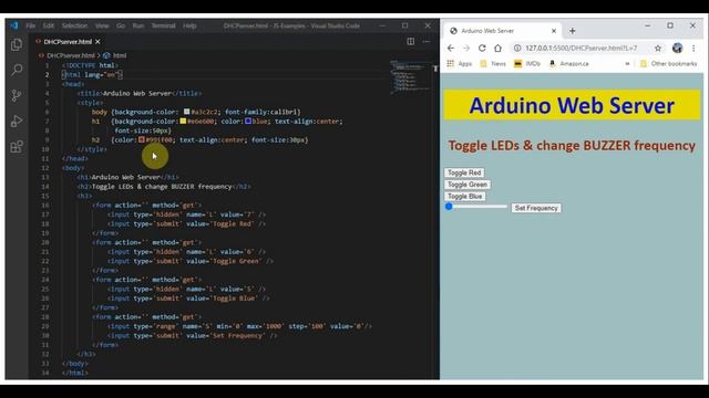 Arduino Web Server смотреть онлайн