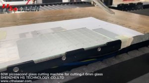 Пикосекундная лазерная резка мощностью 60 Вт 1 стекло 6 мм диаметром 20 мм лазерный резак стекла