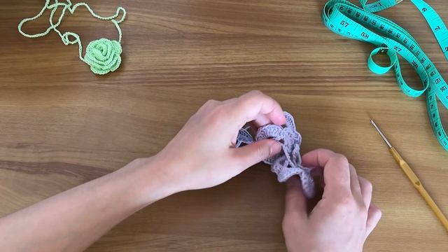 Трендовый чокер цветок своими руками. Роза крючком смотреть онлайн