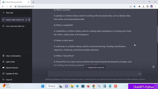ChatGPT - Python interview questions and answers for a Data Science смотреть онлайн