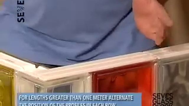 SEVES Quicktech - Installation system for straight glass block walls смотреть онлайн