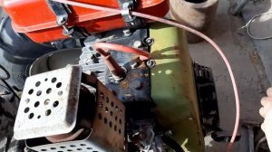 Первый запуск двигателя КД-6К (ДМ-1) с  новым кикстартером