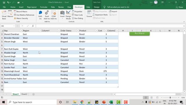 Add Row/Column and Filter on Table in VBA | Excel VBA Tutorial in Hindi смотреть онлайн