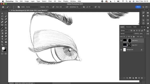 Drawing, Elsa 1/3 #sketch #realtimedrawing 27 смотреть онлайн