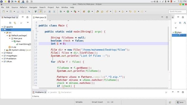 59 Java advanced RegEX with Files التعابير المنطقية للملفات смотреть онлайн