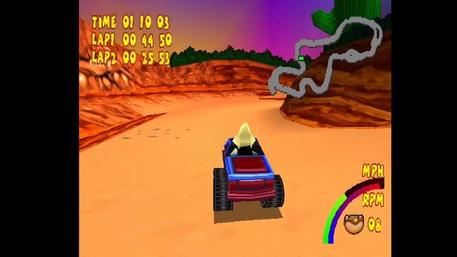 Woody Woodpecker Racing - Individual Levels - Death Valley with Wally Walrus смотреть онлайн