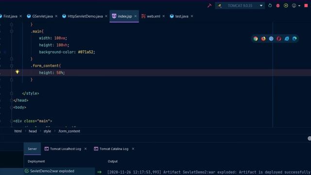 HttpServlet, Send data from 'Form' to Servlet And Fetch Data using Servlet- Part 3 смотреть онлайн