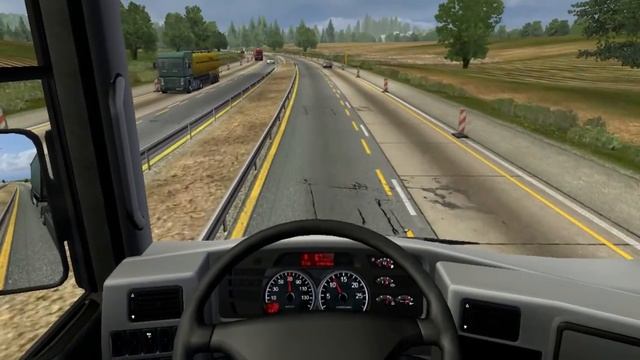 German truck simulator Renault Magnum drive with manual shifting смотреть онлайн