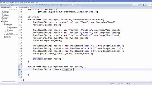 JavaFx Tutorial For Beginners 15 - JavaFx TreeView Events смотреть онлайн
