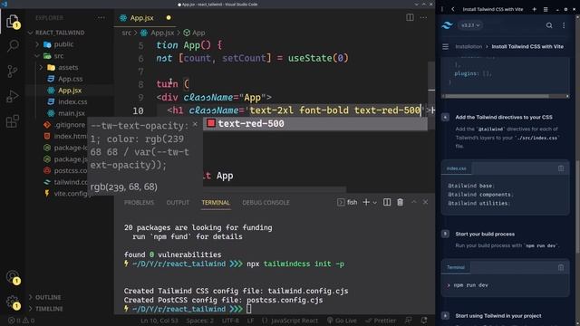 Quickly setup Tailwind CSS with React. смотреть онлайн