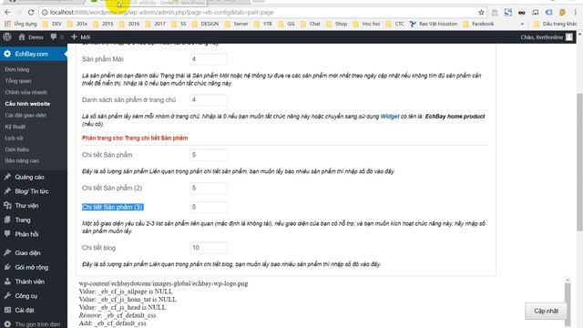 [echbaydotcom] Giới thiệu về plugin Echbaydotcom - Tạo web bán hàng từ Wordpress смотреть онлайн