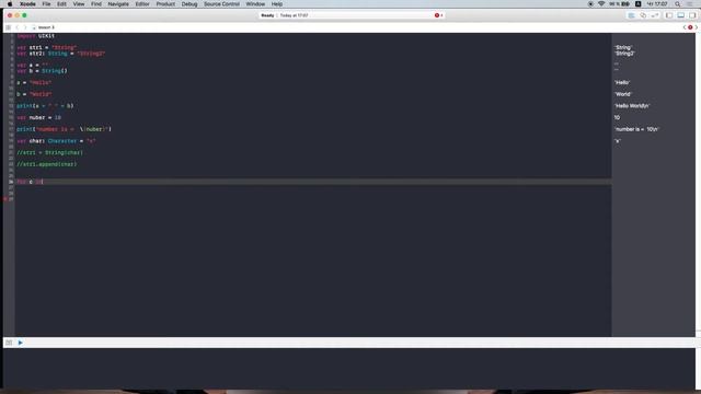 Swift с нуля: Xcode урок 3 - что такое строки и как с ними работать (для новичков) смотреть онлайн