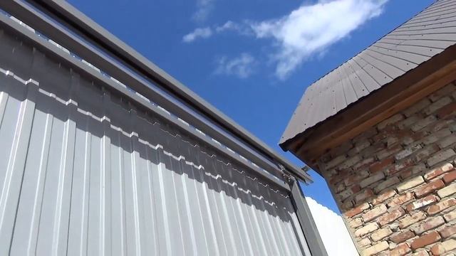Раздвижные откатные ворота своими руками с верхней балкой ( часть третья ) смотреть онлайн