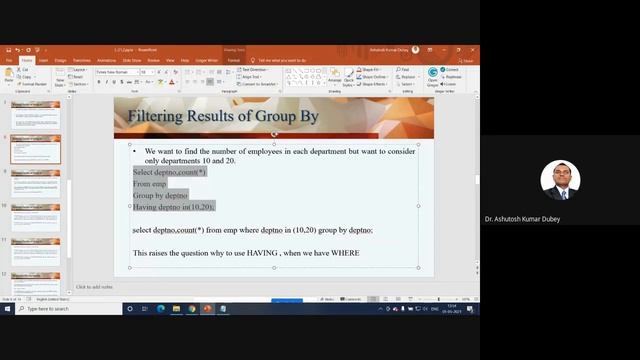L-21.2: Group by Clause (Part-2) смотреть онлайн
