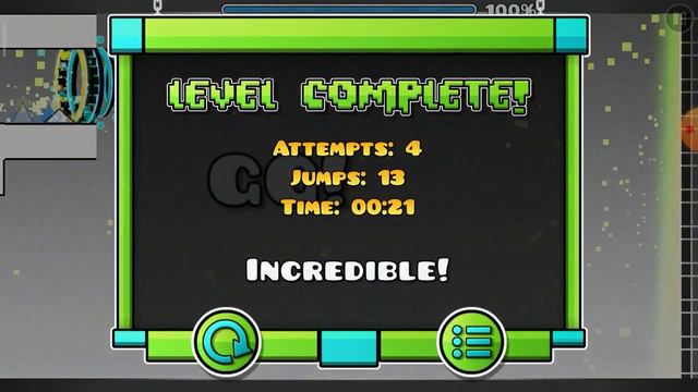 Играю в спам челенджи в Geometry dash(2) смотреть онлайн