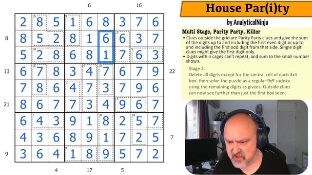 An Amazing Multi-Stage Parity Sudoku. смотреть онлайн