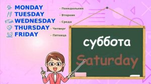 Учим "Дни недели" на английском языке \ English for kids "The Days of the week" (весело и легко)
