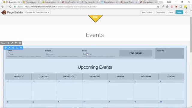 The Events Calendar plugin with Beaver Themer - New in V1.1 (alpha) смотреть онлайн