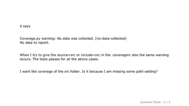 Django : Coverage.py warning: No data was collected. (no-data-collected) смотреть онлайн