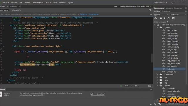 Cap 35 - Creación de una web en DreamWeaver CC con Bootstrap y Base de Datos смотреть онлайн