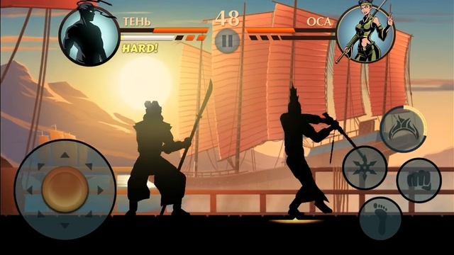 Получил новое оружие + 200 кристалов в честь 10-летия Shadow Fight 2 + босс 4 акта. #shadowfight2