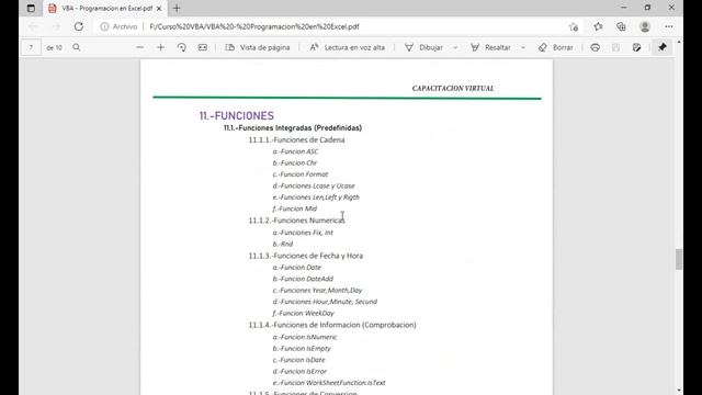 Contenido del curso VBA - Programación en Excel смотреть онлайн