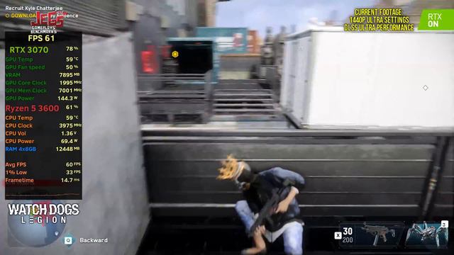 Watch Dogs Legion on Ryzen 5 3600 + RTX 3070 1080p, 1440p, 2160p benchmarks! смотреть онлайн