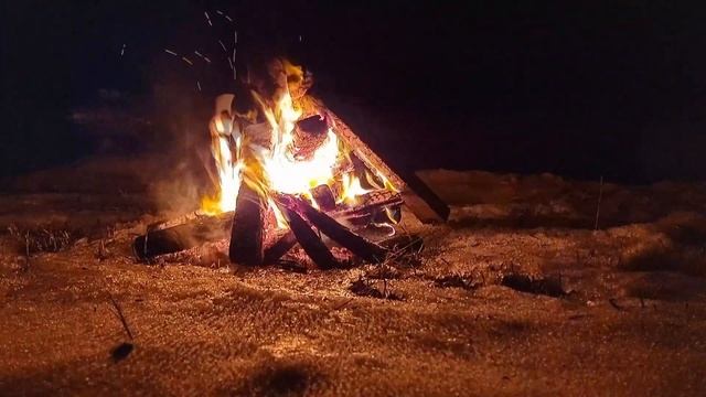 Настоящий Костер со Звуками Потрескивающего огня 4К смотреть онлайн