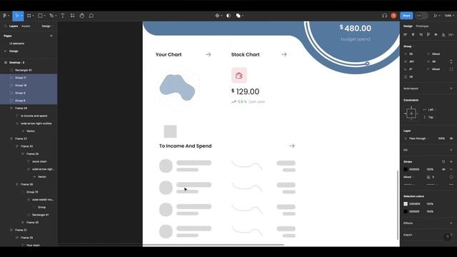 Figma : How to Wireframe + Design a Financial Dashboard UI Design Using Figma | speed Art смотреть онлайн