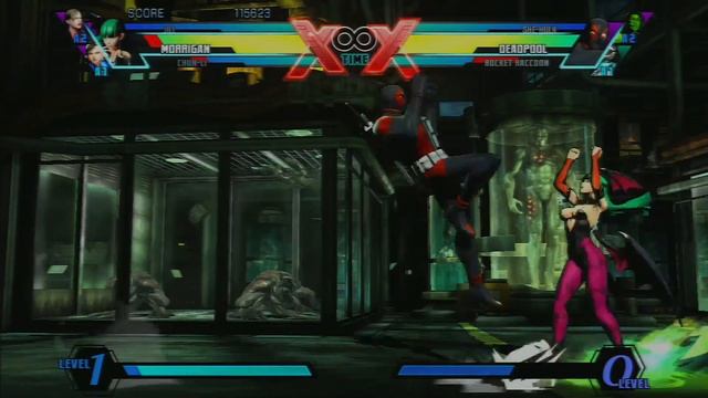 Ultimate Marvel vs Capcom 3 [Xbox 360] - Arcade Mode - Chun-Li, Morrigan & Jill смотреть онлайн