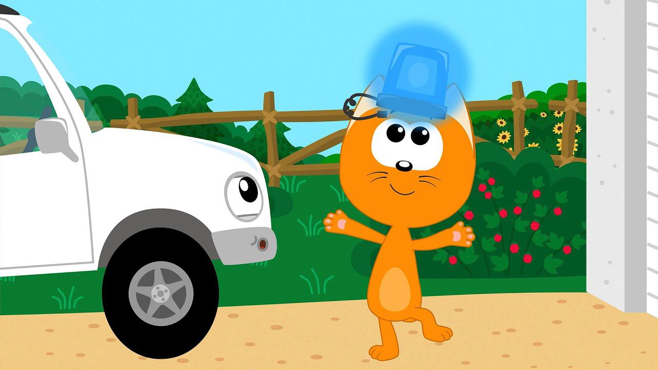 Баржа плывёт Разноцветные Машинки везёт - Котенок Котэ песенки новинки смотреть онлайн