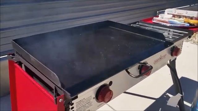 Первая готовка на нашей новой походной плите Camp Chef PRO 90X смотреть онлайн