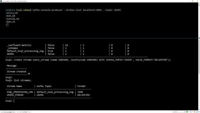 Create a KSQL Stream Tutorial смотреть онлайн