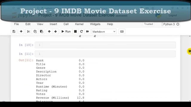 13. Project - 9 IMDB Movie Dataset Exercise Overview | Pandas Project смотреть онлайн