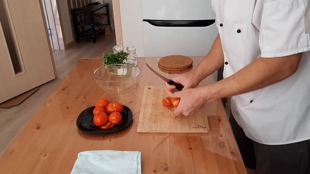 Салат из запечённых овощей "Мешуя" (тунисский салат) смотреть онлайн
