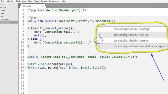 Bangla Object Oriented PHP Part-40 (MySQLi- Prepared Statement with Variables) смотреть онлайн