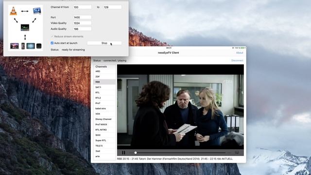 nessEyeTV: Server & Client (iPad) смотреть онлайн