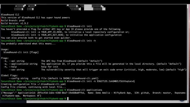 SecureStack Demo - Create an API key and git pre-commit script смотреть онлайн