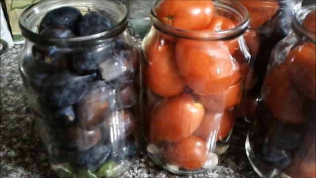 Маринованные Помидоры С Сливами На Зиму Самый Простой Рецепт смотреть онлайн