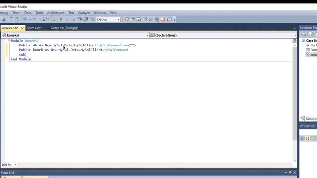 Tutorial - Membuat Modul Koneksi VB Net Ke MySQL смотреть онлайн