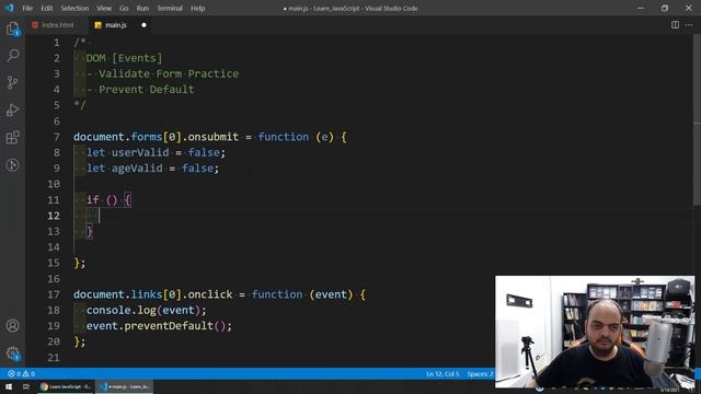 Learn JavaScript In Arabic 2021 - #093 - Validate Form And Prevent Default смотреть онлайн
