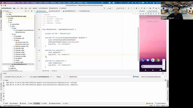 Android Activity Lifecycle смотреть онлайн