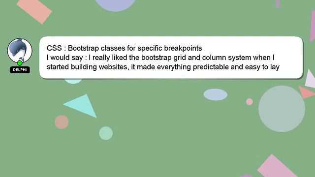 CSS : Bootstrap classes for specific breakpoints смотреть онлайн
