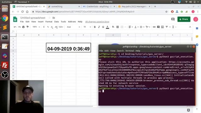 Update Google Sheets/Apps Script via Python from EC-2 Server смотреть онлайн