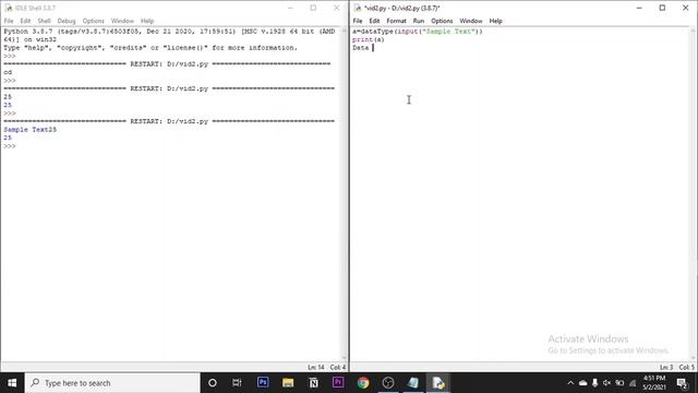 Python Tutorial Ep-2|Input Statement & Data Types| смотреть онлайн