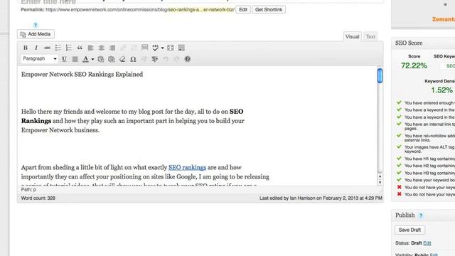 SEO Rankings Tutorial 7 - How to Make Your Keyword Bold, in Italics and Underlined смотреть онлайн