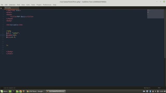 PHP bangla tutorial 2018 part-5 (Variable) смотреть онлайн