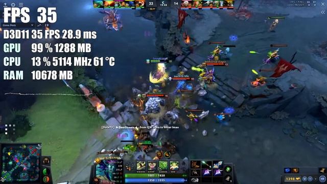 Dota 2 UHD 770 i7 12700k HIGH смотреть онлайн