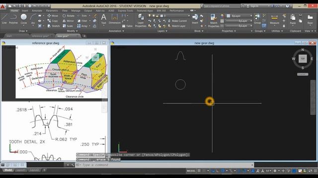 A 3D SPUR GEAR TUTORIAL IN AUTOCAD 2016 смотреть онлайн