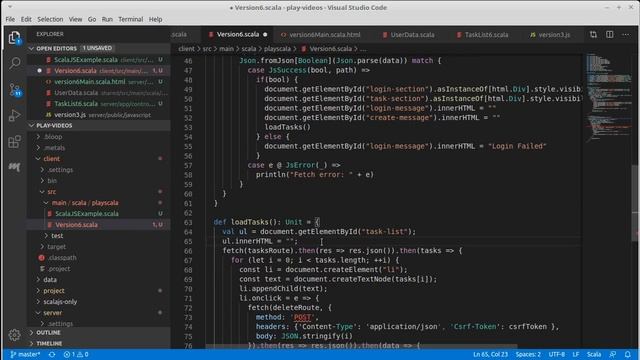 Play with Scala.js Part 4 (Play using Scala) смотреть онлайн